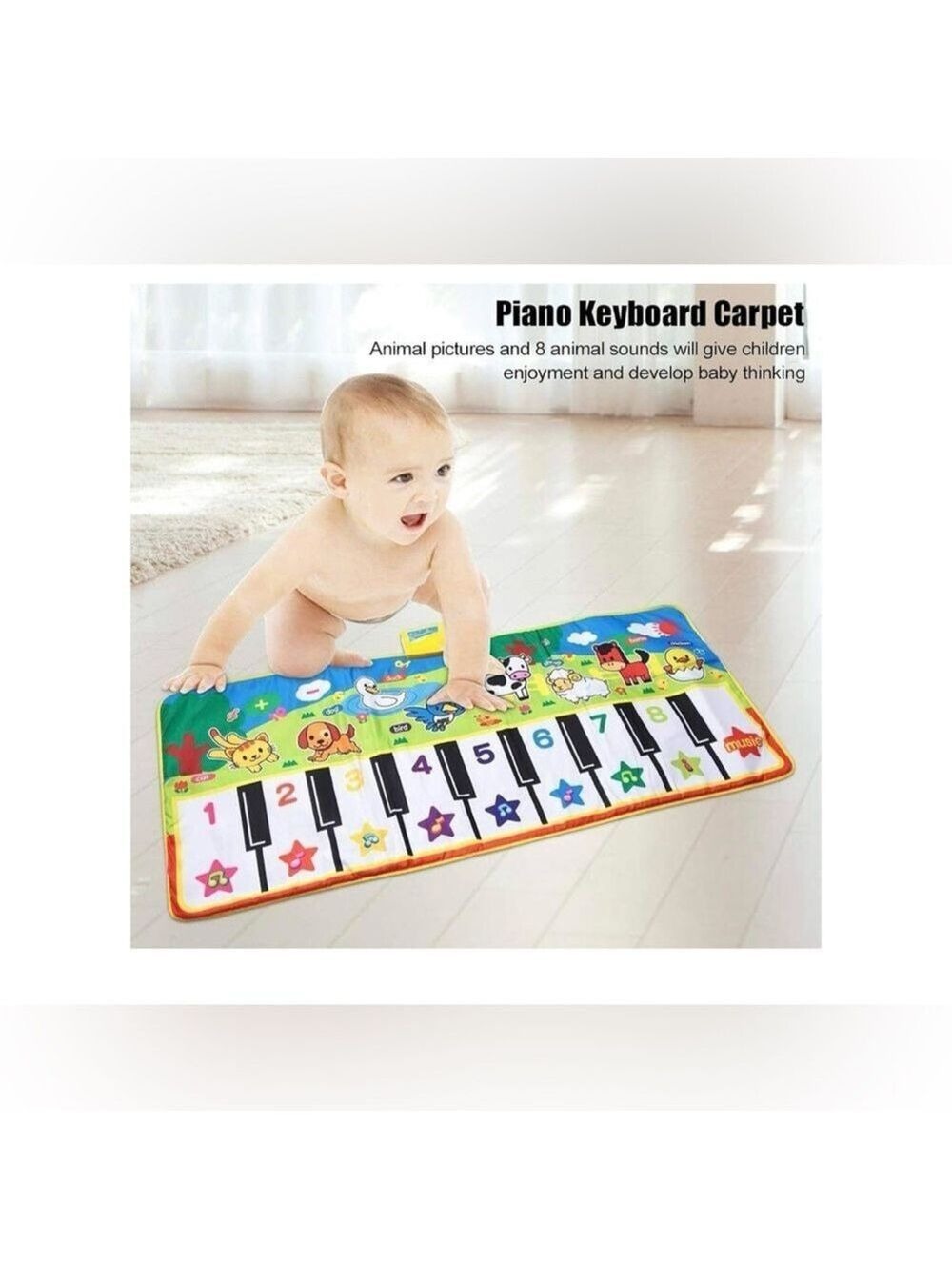 ABC Piano Keyboard Dance Musical Touch Animal Sound Children’s Playmat